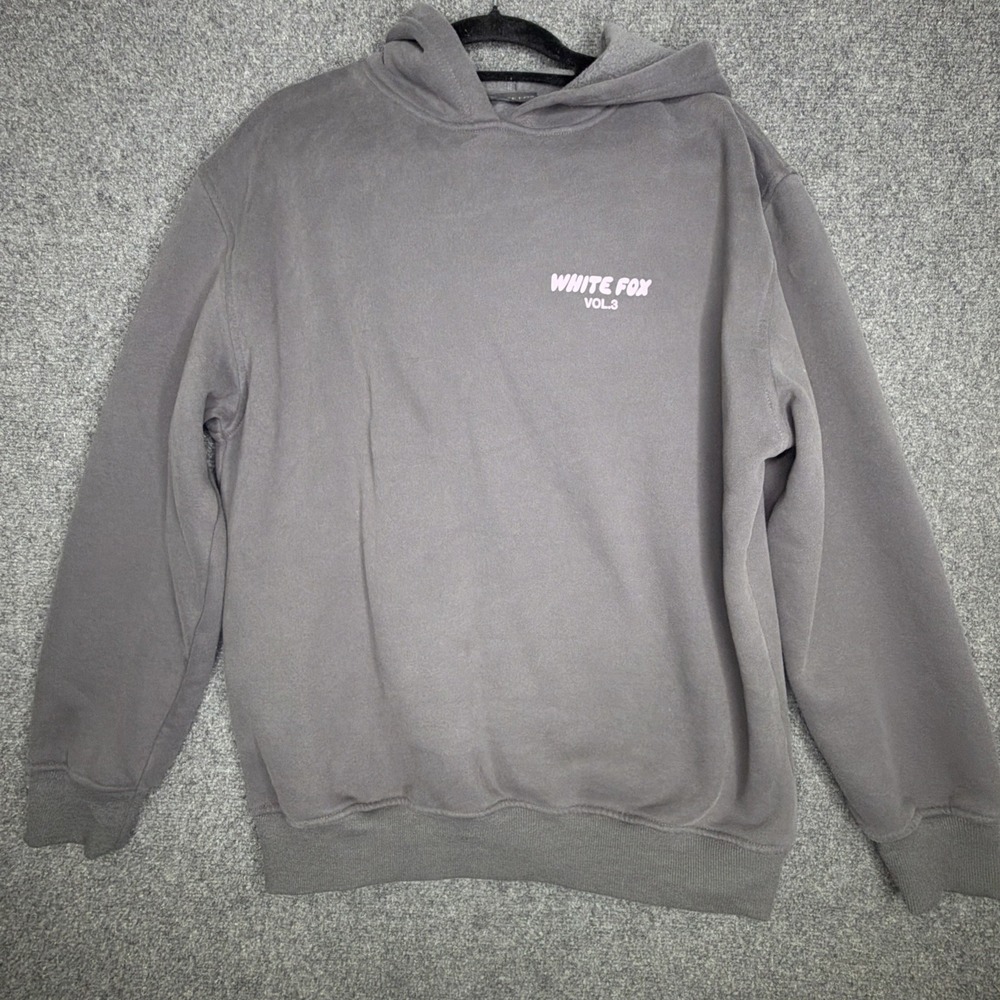White Fox Vol 3 Hoodie Sweatshirt Womens S M Light Purple Logo